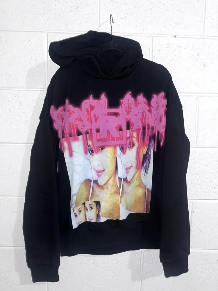 New Horror Print Drolandmiller Hoodies Women Goth Streetwear