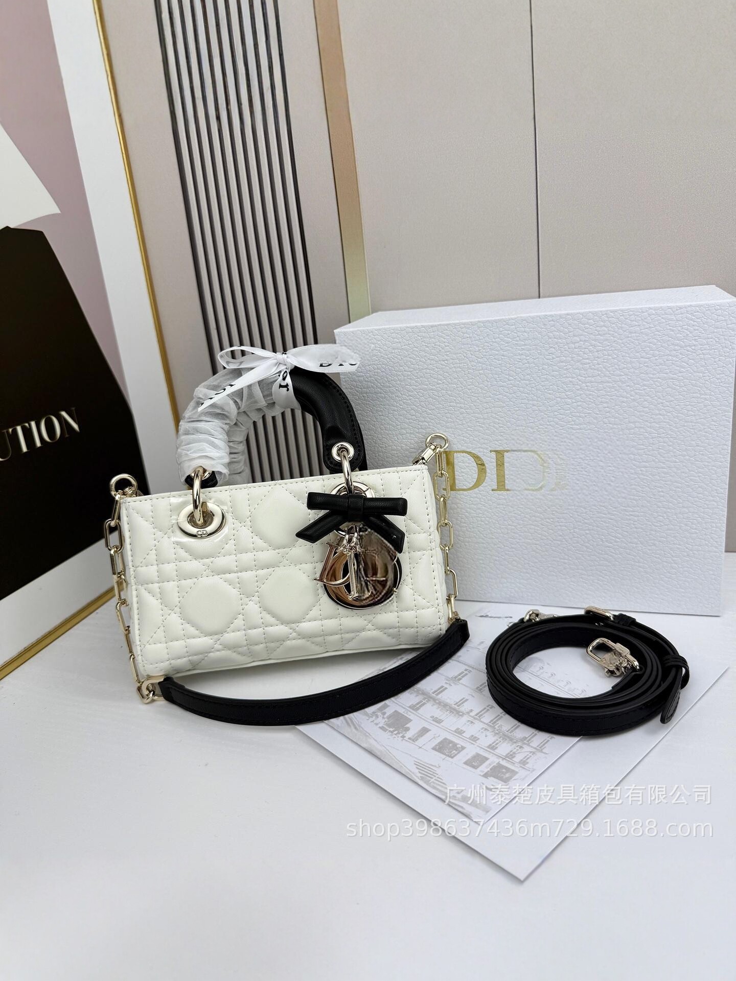 2025 New Style Chanel-Style Quilted Chain Bag for Women, Genuine Leather Shoulder Crossbody Bag, High-End Mini Envelope Bag Foto QC de 1688 na Qualit.ly