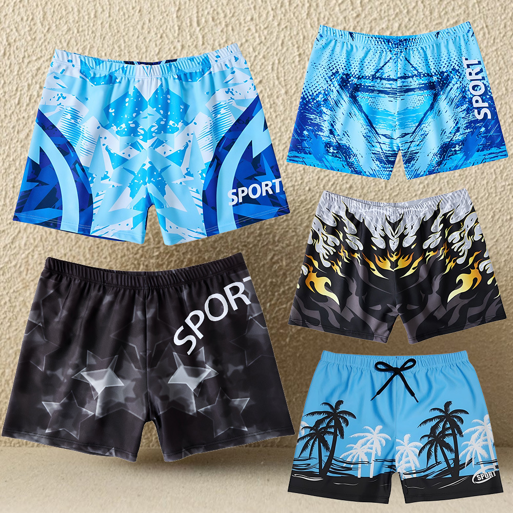 Men's Professional Mid-To-High-End Swim Trunks, Swimming Pool Shorts, Quick-Dry Beach Shorts, Hot Spring Swimwear in Stock