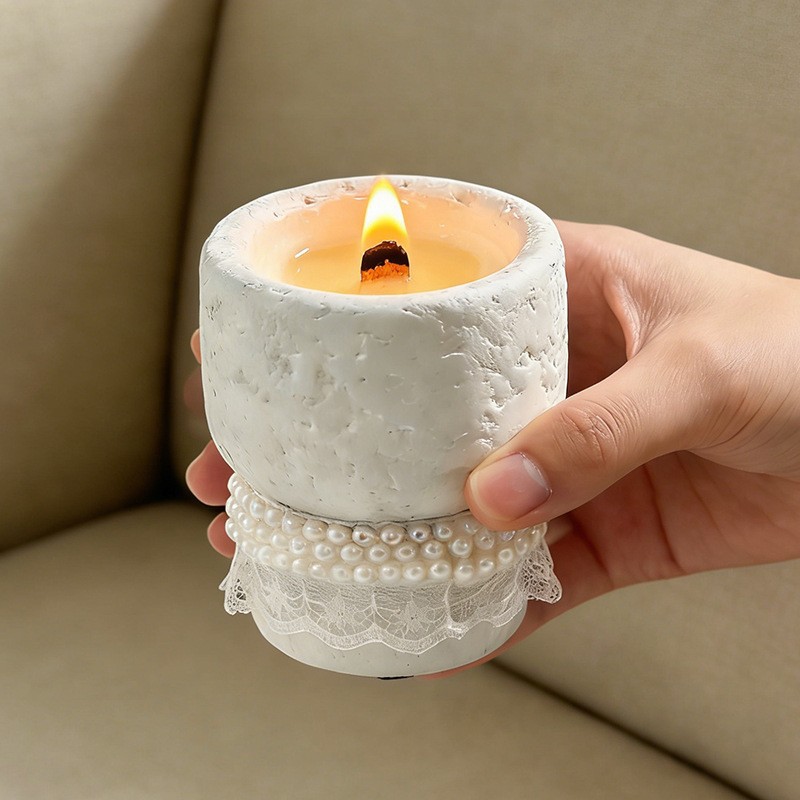 Colorful Cement Meteorite Cup Soy Wax Cultural Creative Scented Candle Gift Souvenir Source Factory Romantic Fragrance Ornament
