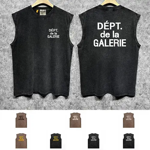 Long-term stock GALLERY DEPT VINTAGE TANK European and American retro wash water do old sleeveless vest tide