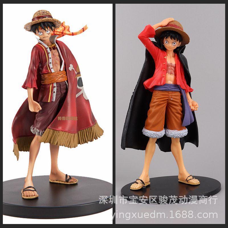 Animation Wholesale One Piece 15th Anniversary Straw Hat Boy Cloak Lufei Treasure Hunt Lufei Hand Model