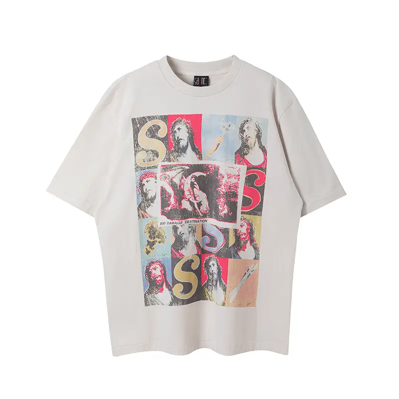 Saintmichael Sean Wotherspoon Limited Edition Veges Printed Retro Short-Sleeved T-Shirt