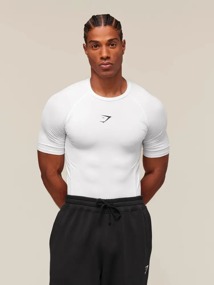 European and American Style Shark Slim-Fit Fitness Short-Sleeve Men's Quick-Drying Thin Inner Wear Outdoor Sports Cycling Base T-Shirt