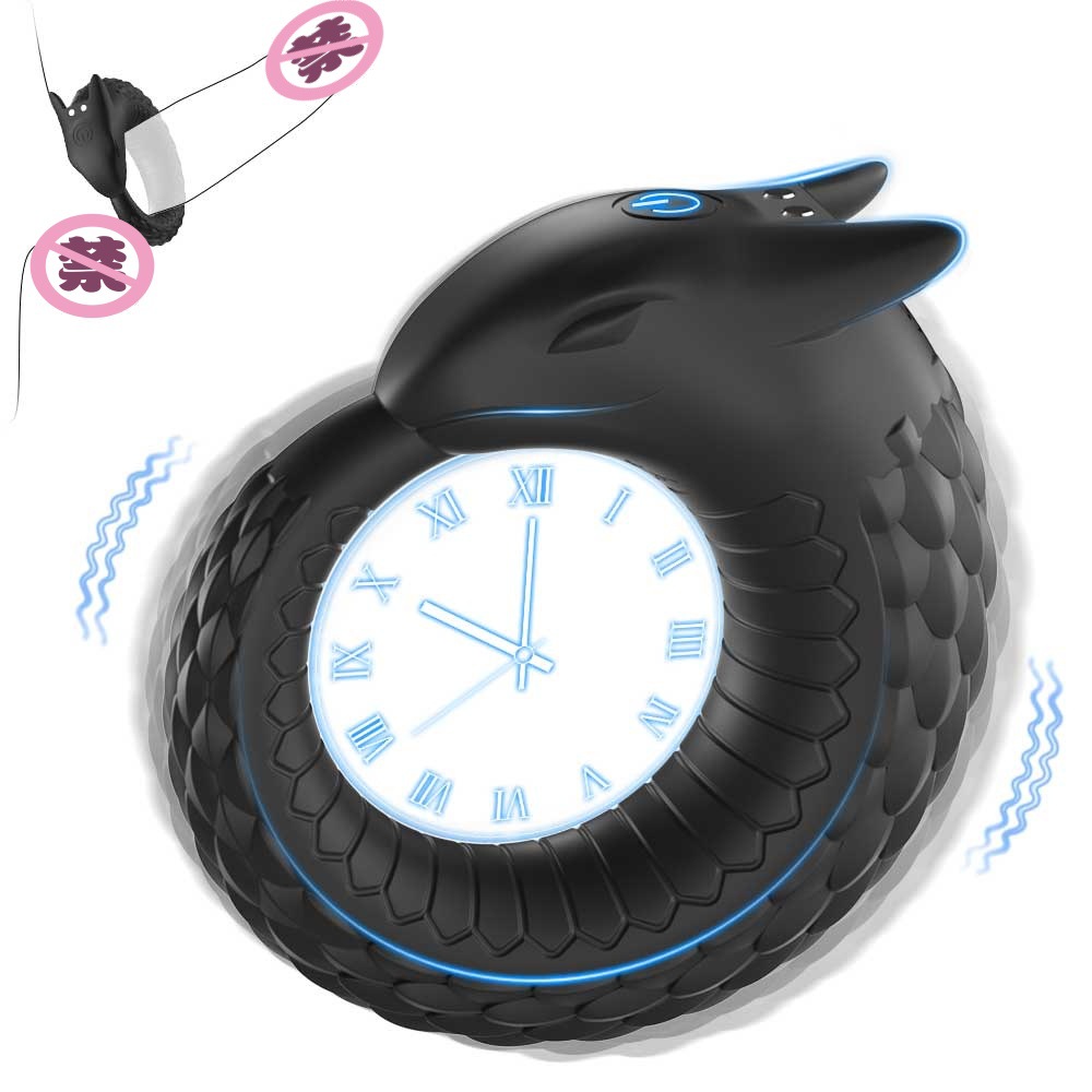 Zodiac Dragon-Shaped Male Cock Ring with Vibrating Numbness and Stimulation for Couples to Share, Massage for Orgasm, and Wear as an Ejaculation-Blocking Ring