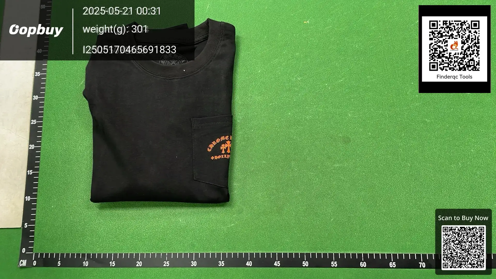 24SS Chrome Hearts Sanskrit Orange Cross Print Long Sleeve T-Shirt for Cross Border