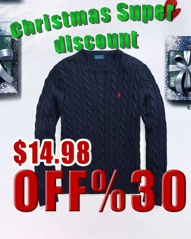 Polo Ralph Lauren Cable Knit Sweater Navy