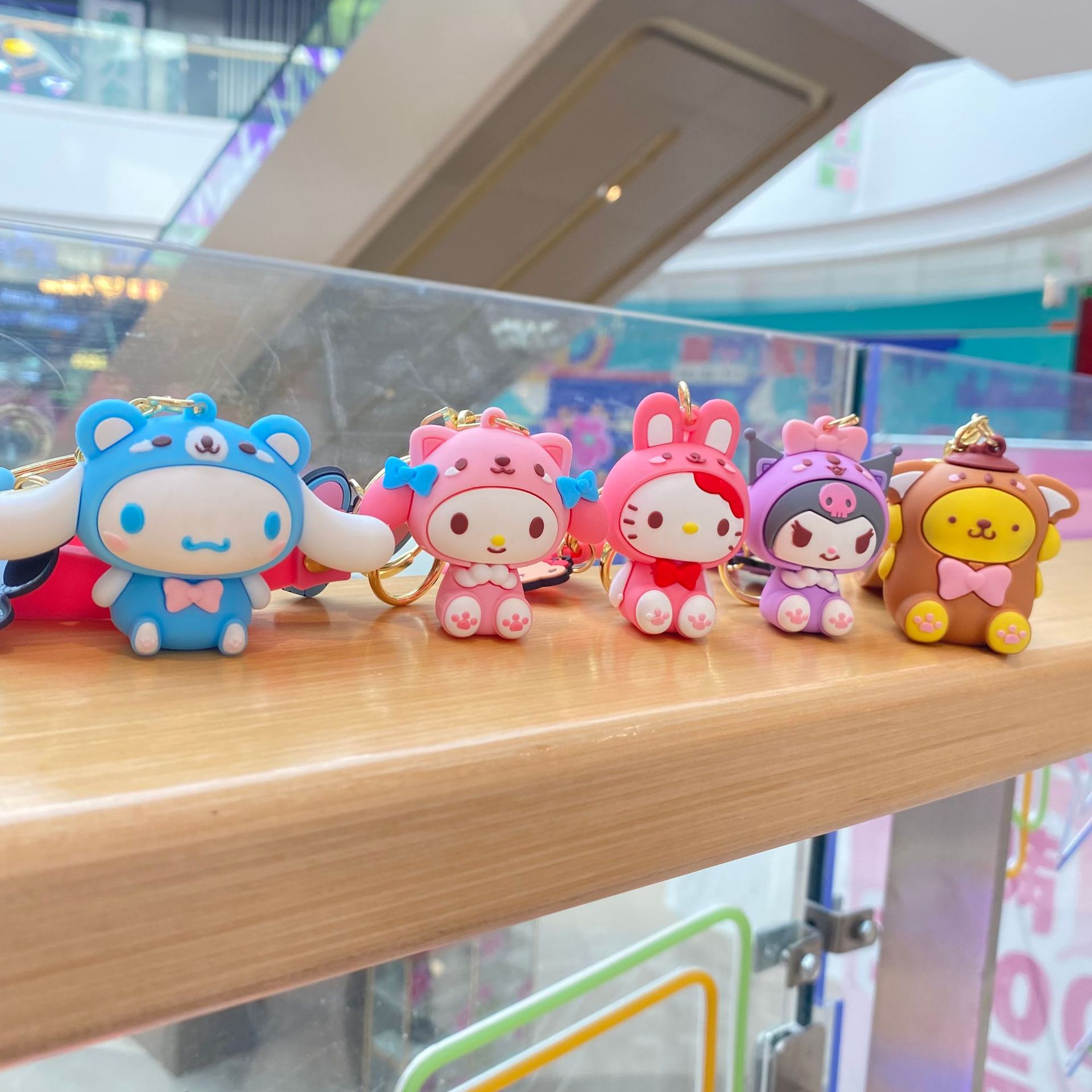 Sanrio Doll Keychain Pendant Cute Cartoon Key Ring Key Chain Doll Machine Car Pendant
