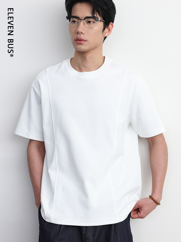 Spring and Summer New Style American-Style Loose Trendy Brand T-Shirt for Men, Casual Versatile Large Size Round Neck Men's Short-Sleeved Top