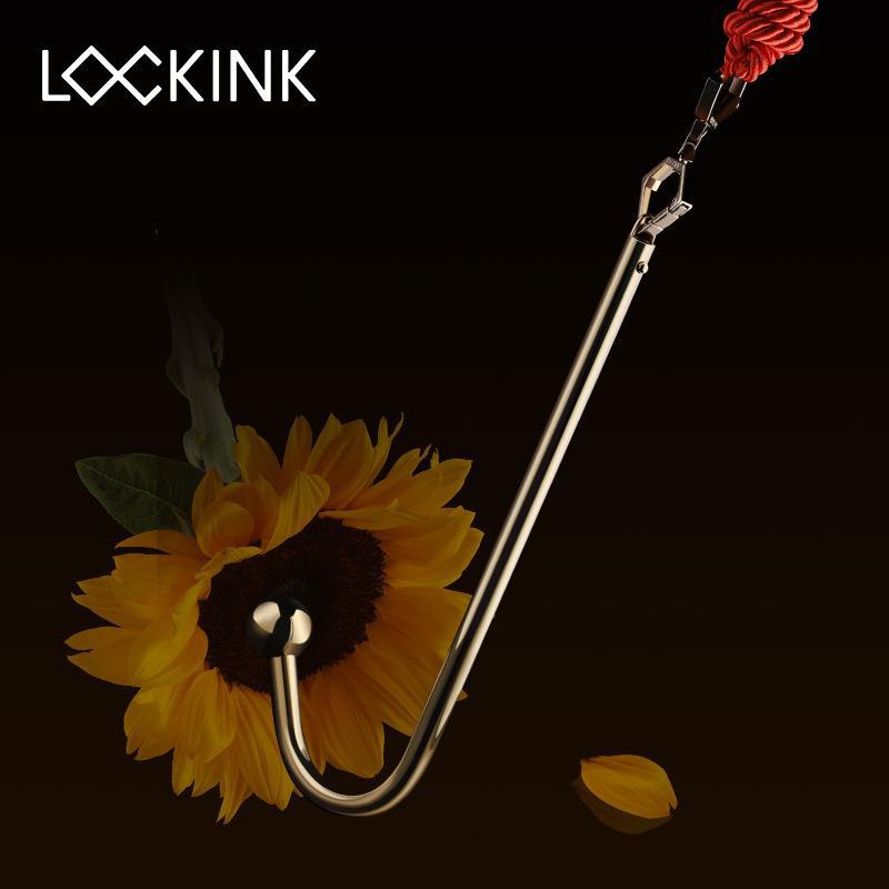 Cord lockink Metal Anal Hook Adult Posterior Dilation Single Bead Masturbation Adjustable Binding Men's and Women's Supplies