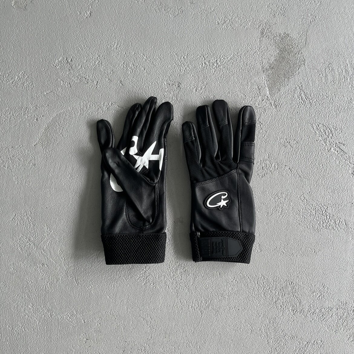 Corteiz Gloves Black Leather Biker Gloves Street Fashion Brand Hot Item