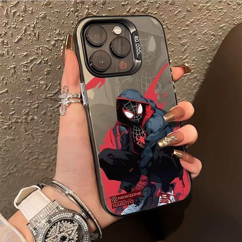 Spider-Man Suitable for Apple 17Promax Mobile Phone Case Vitality Case Iphone16 Cartoon 15 Stylish 14 European and American 13