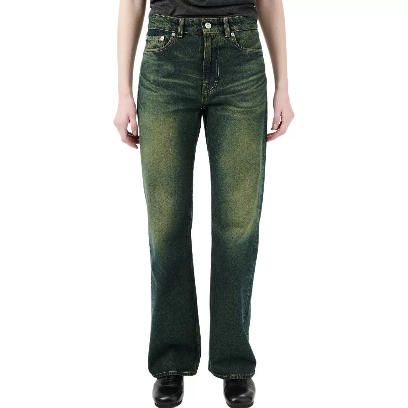 Our Legacy 25SS Water Washed Aging Gradient Sand Washed Micro Horn 70S Retro Jeans Unisex
