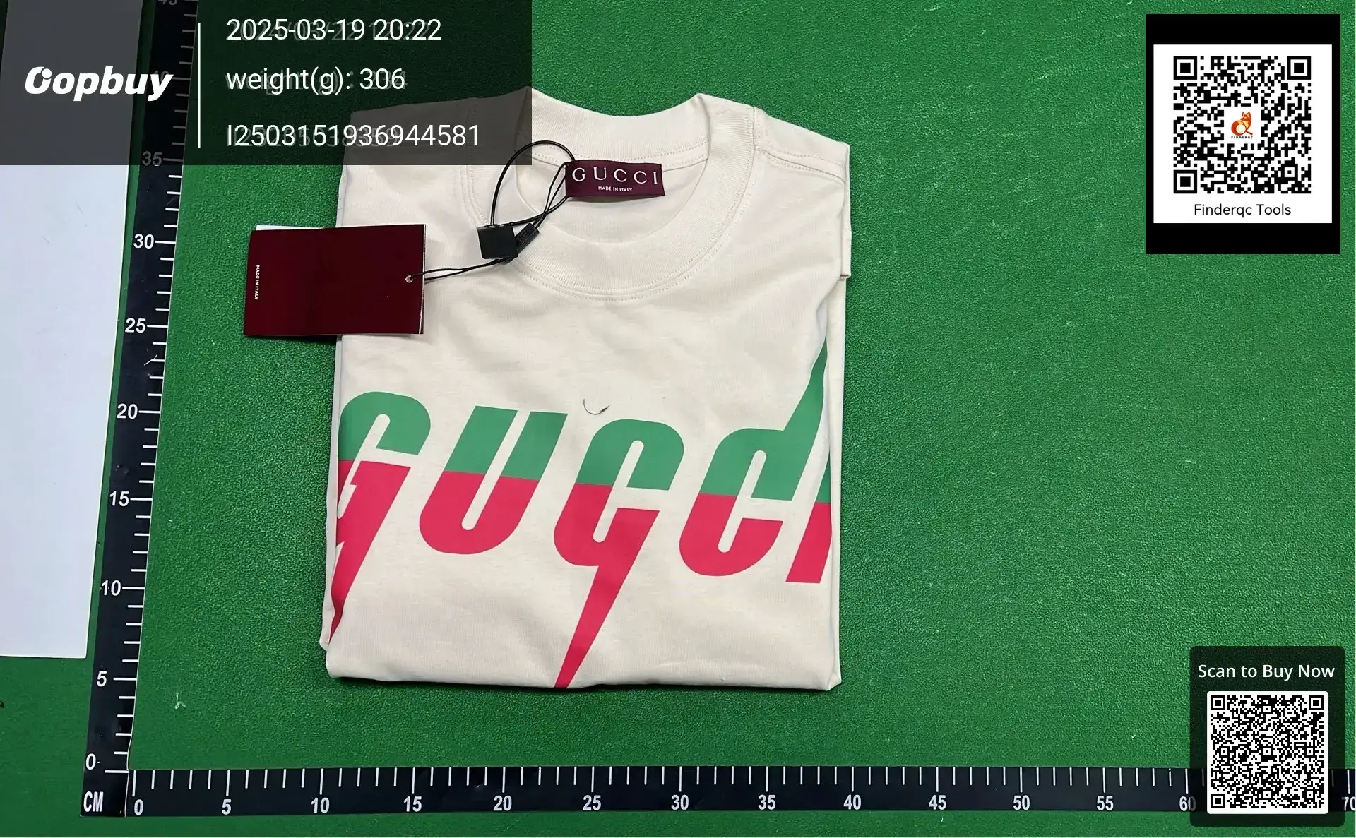 23S Correct Edition High Quality Gujia Lightning Blade Letter Printed Pure Cotton Short Sleeve Loose All-match Men's and Women's T-shirt