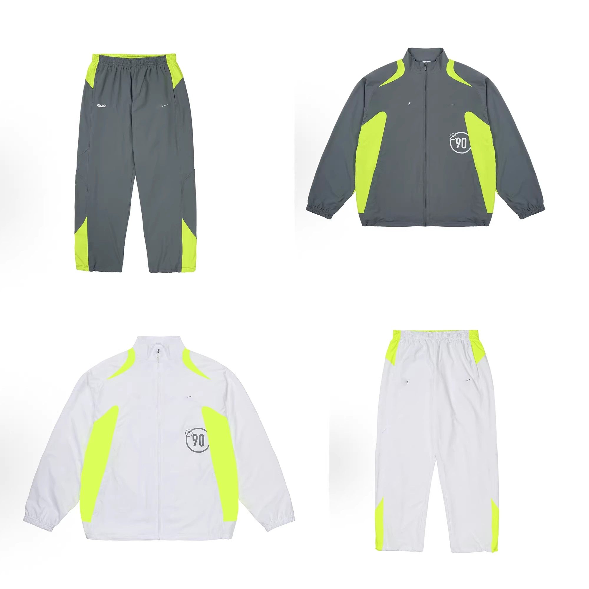 Palace Co-Branded Color-Blocked Nylon Waterproof Outdoor Sports Zipper Jacket Zipper Sweatshirt