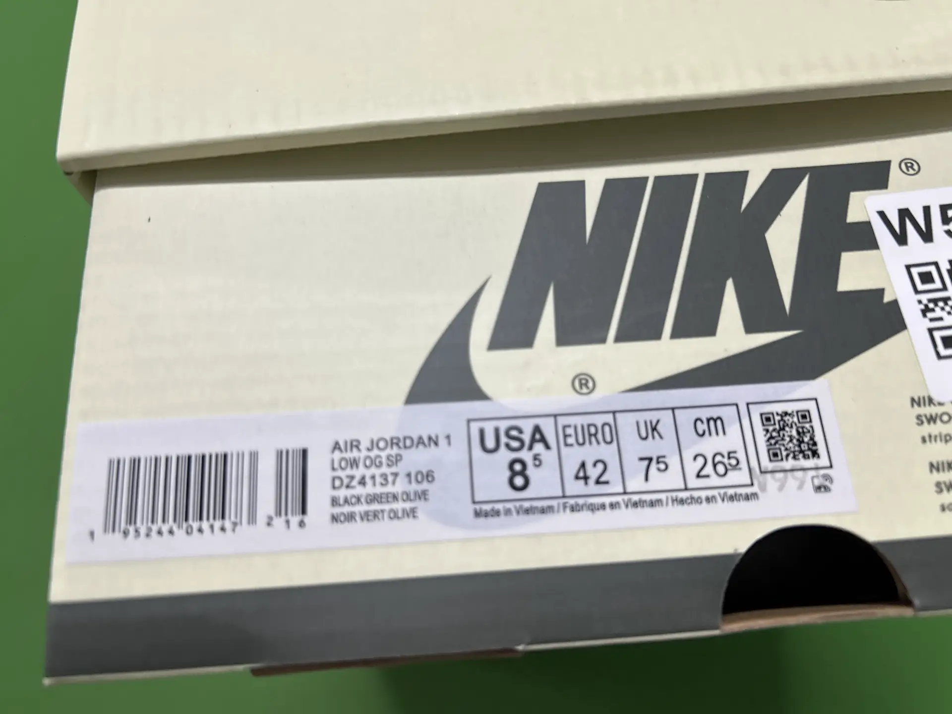 Jordan Air Jordan 1 Low OG SP Black Green Olive