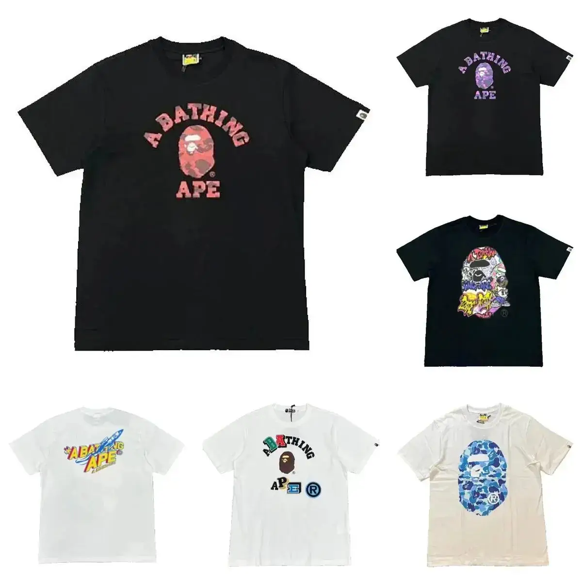 A Bathing Ape T-Shirts Collection