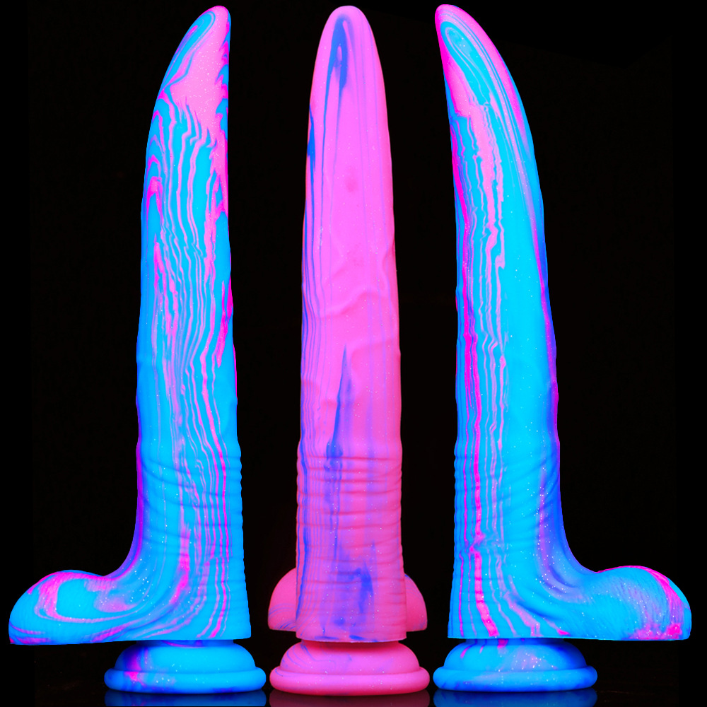 Silicone Animal Deer Whip Artificial  Mixed Color Extra Large Thick Long  Sm Soft Flesh Adult Female Masturbation Device