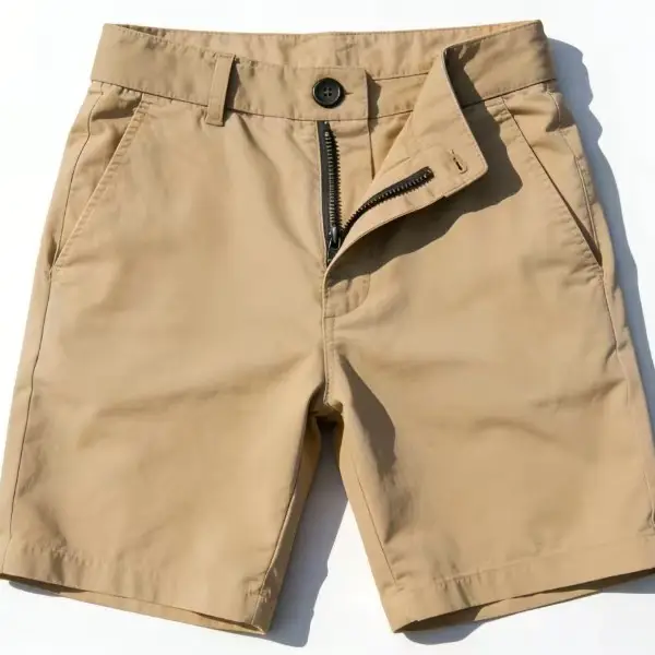 Stretch Classic Fit Chino Shorts Casual Shorts Y