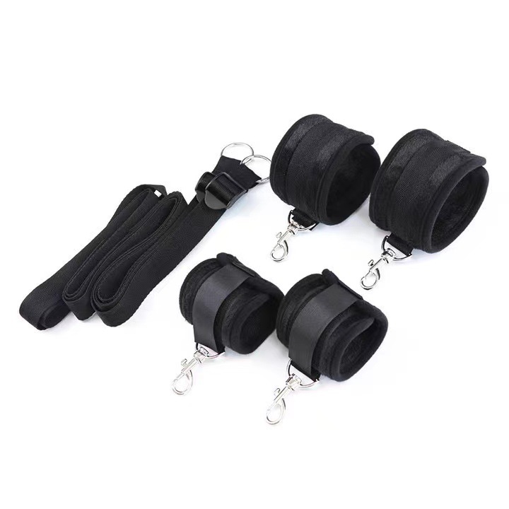 Foreign trade new adult SM bed hand and foot cuff binding strap alternative auxiliary sex passion toy supplies wholesale