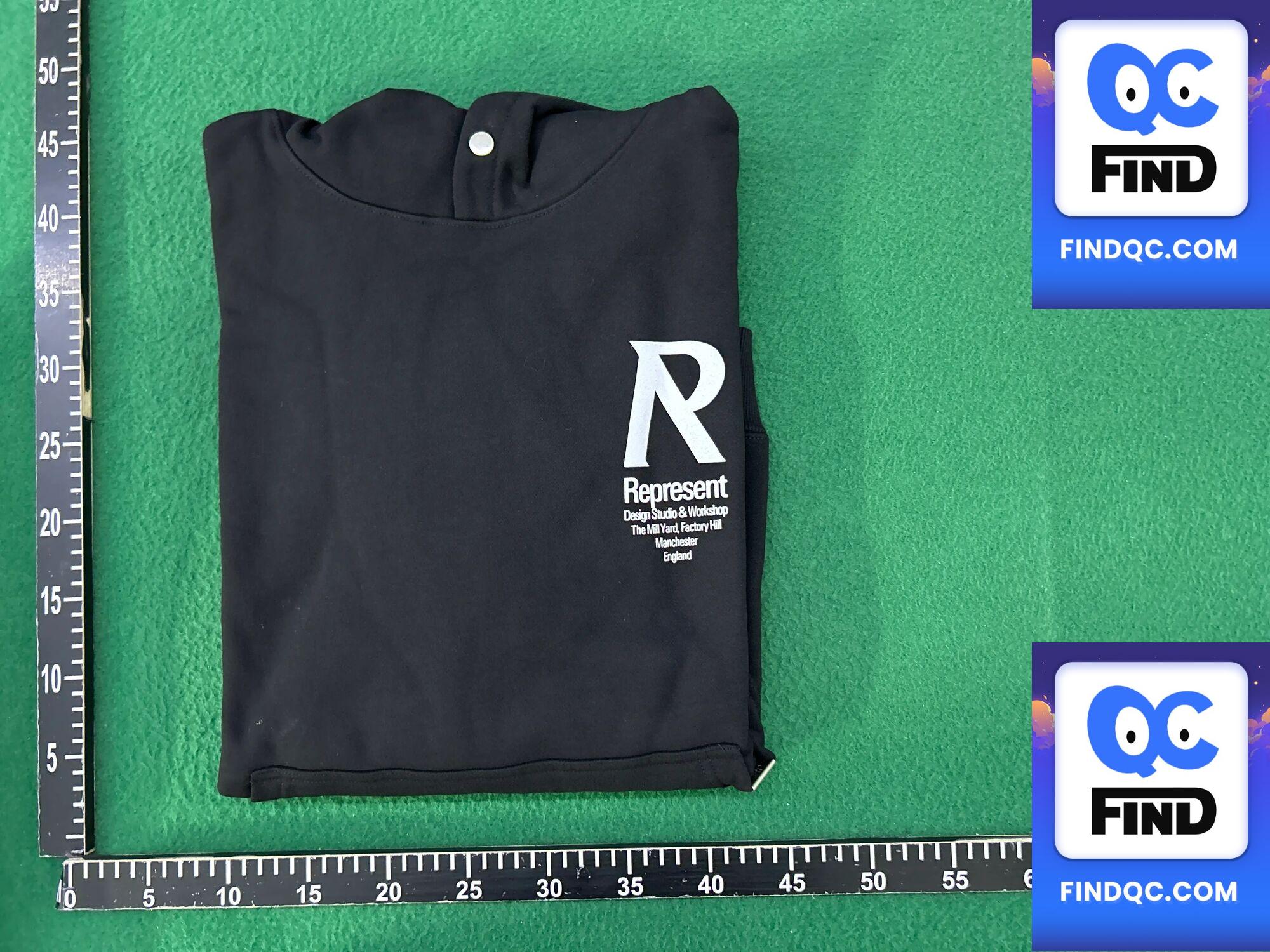 Represent Man European and American Street Retro Letter Print Loose Casual Hip-Hop Fleece-Lined Hooded Sweatshirt Trendy QC