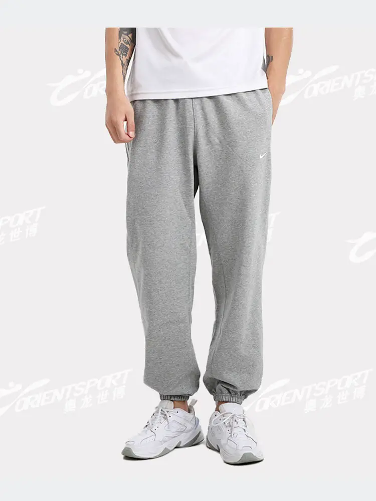 Nike Men's Pants 2024 Spring New arrival Athleisure Minimalist Plaid Elastic Feet pants Ck6366