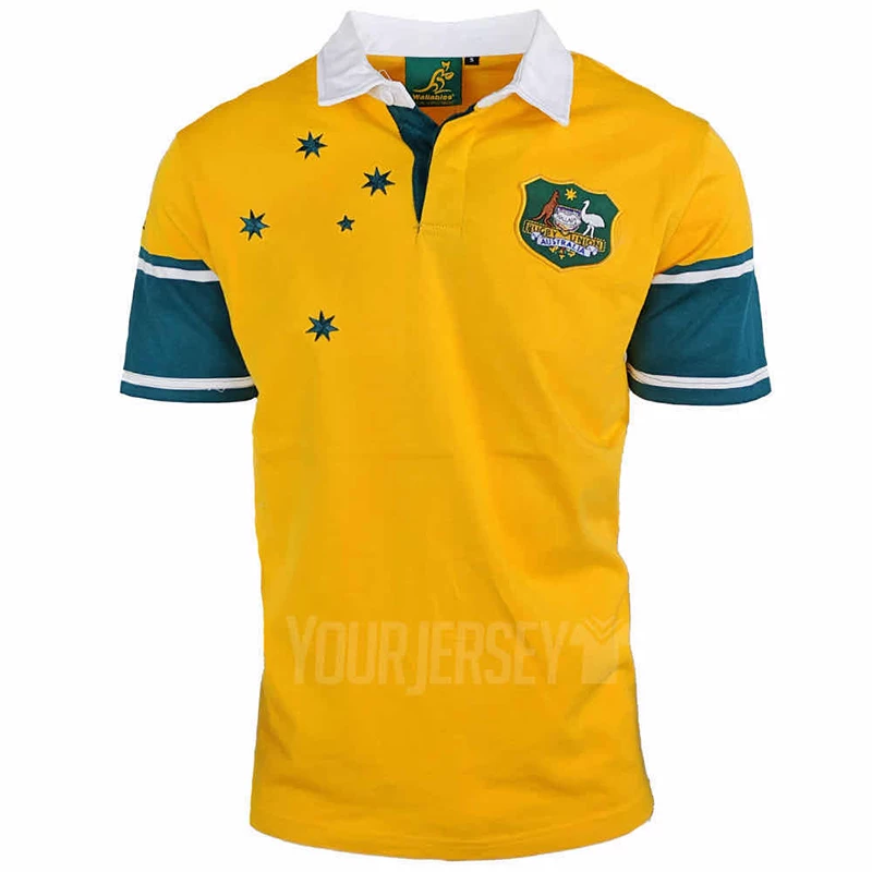 999澳大利亚复古版橄榄球服橄榄球衣 Australian Rugby Jerseys