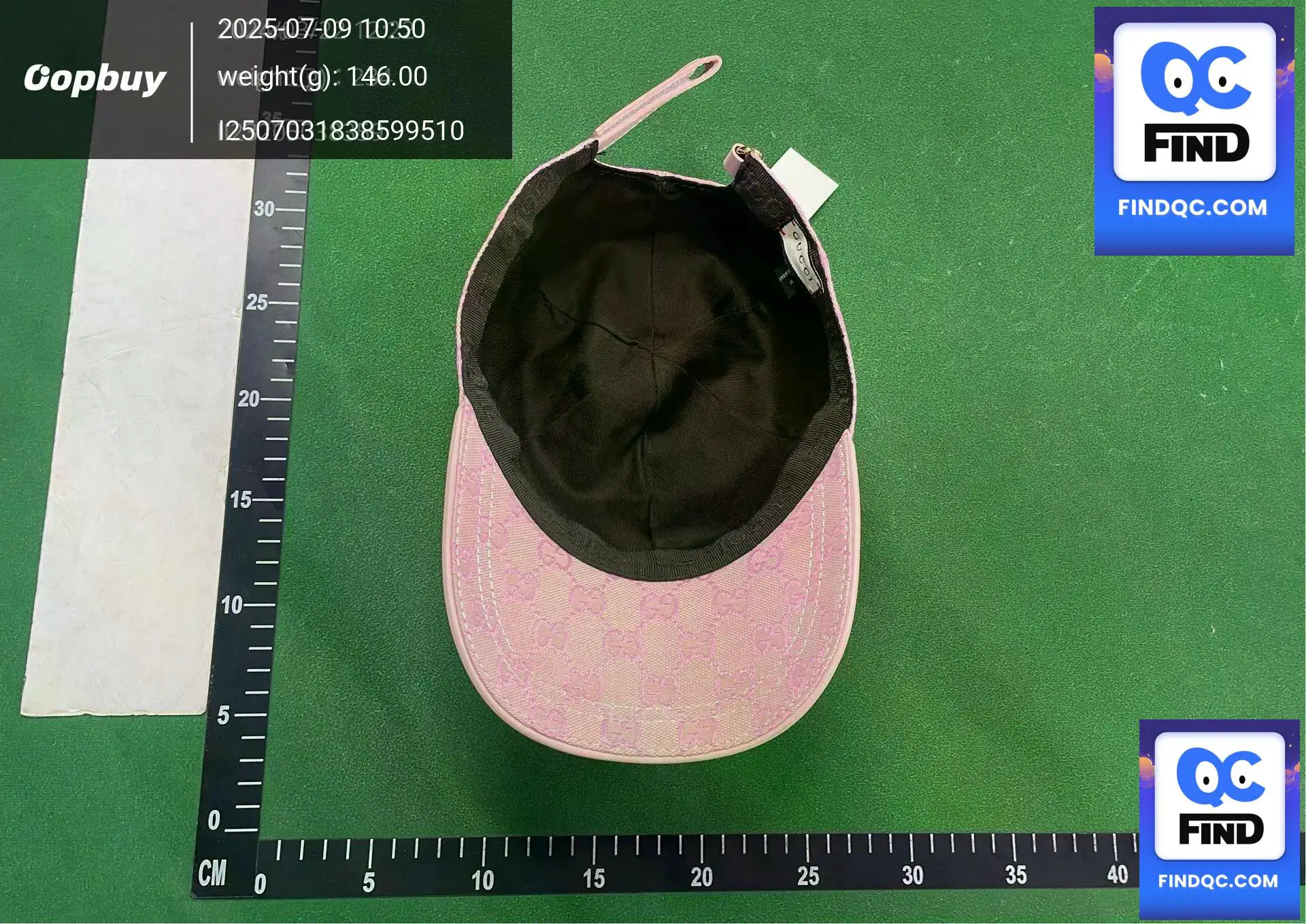 Gucci GG Canvas Baseball Hat Pink