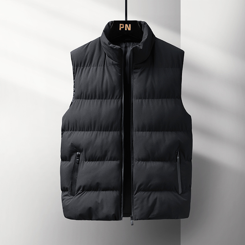 Clearance leak-picking American retro down vest men's autumn and winter thickened casual down cotton warm vest