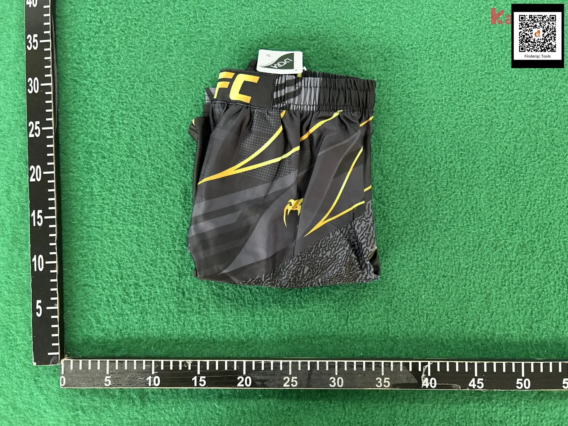 Venum UFC Black Yellow MMA Shorts