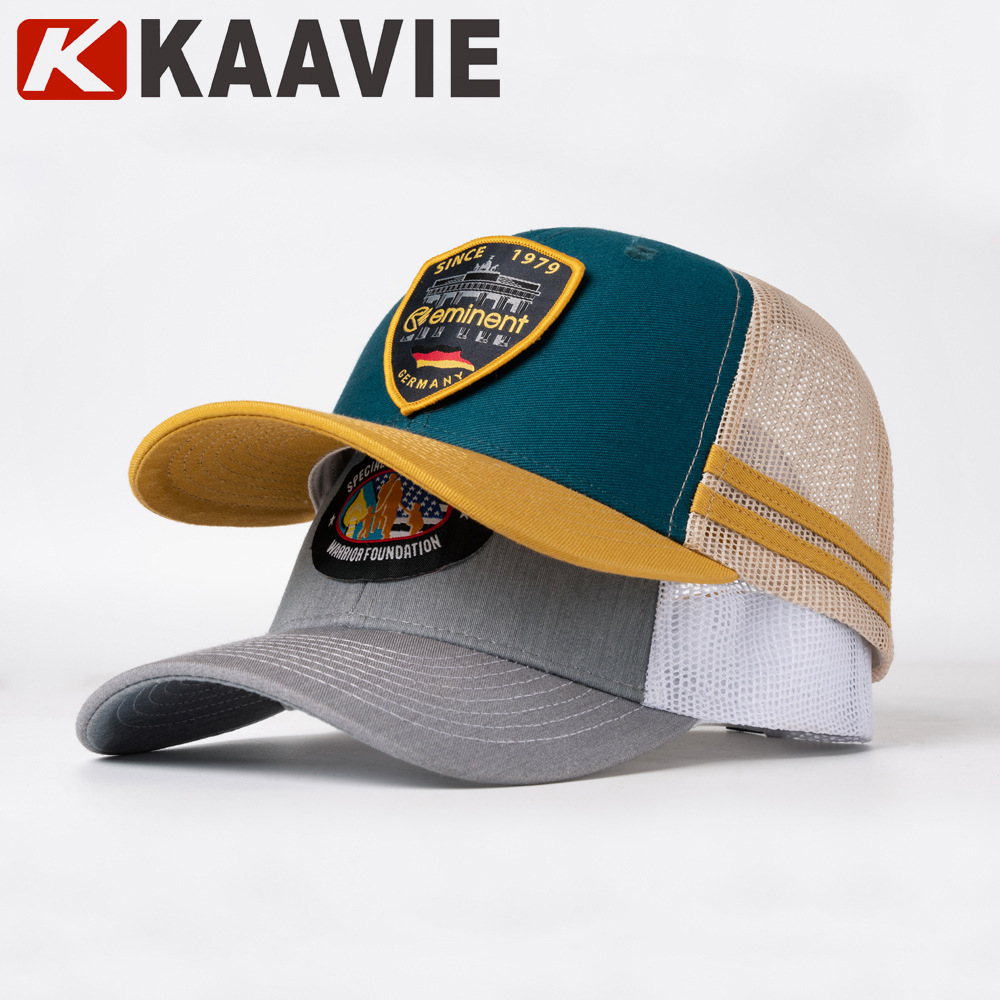 Factory Customizable Embroidered Printed Export Truck Driver Hat Environmentally Friendly Sports Quick-Drying Sunshade Outdoor Baseball Cap