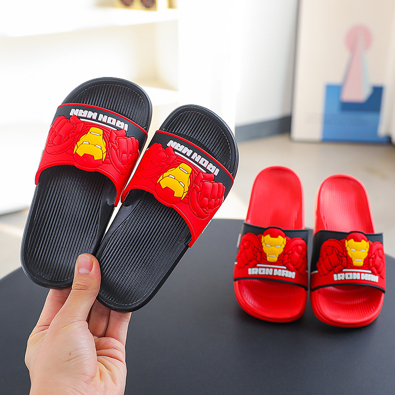 [Super Value Special Offer] Disney Children's Slippers, Non-Slip, for Bathing, Home Use, Cartoon Design, Boys' Indoor and Outdoor Beach Shoes