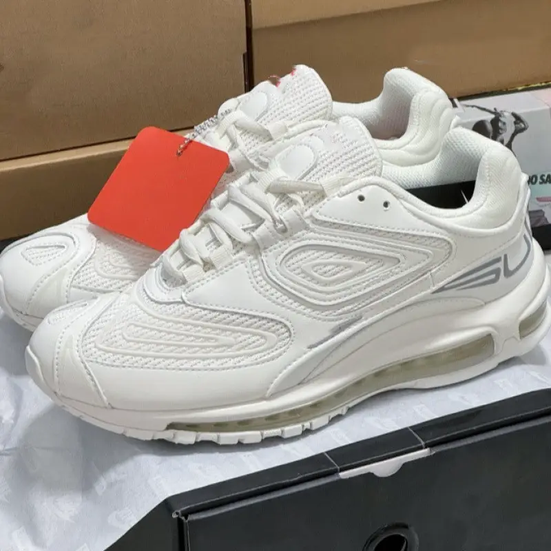 Pure Original Shoes Max 98 Joint Full Palm Air Cushion Retro Bullet Running Shoes Jogging Shoes Retro brown DR1033