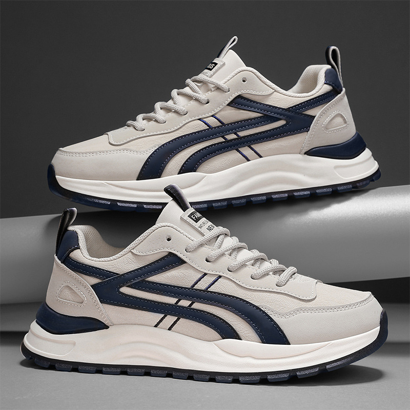 Forrest Gump Shoes Men's 2025 New Breathable Lightweight Trendy Casual Shoes Men's Thick Bottom Shock Absorbing Running Campus Style sneaker
