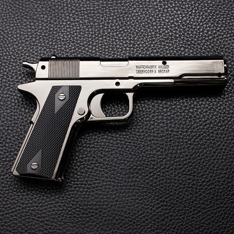 808 Red Flame Creative Gun Type Gas Lighter Cannot Be Fired Windproof Personalized Metal Toys Wholesale