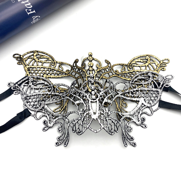 Halloween Props Colorfulful Small Butterfly Lace Eye Mask Half Face Masquerade Adult Mask Children's Performance Supplies