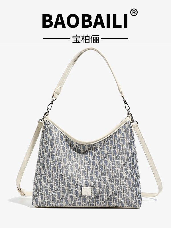 Baobaoli Small Bag Women's 2026 New Niche Design Embroidered Retro Versatile Shoulder Crossbody Small Bag