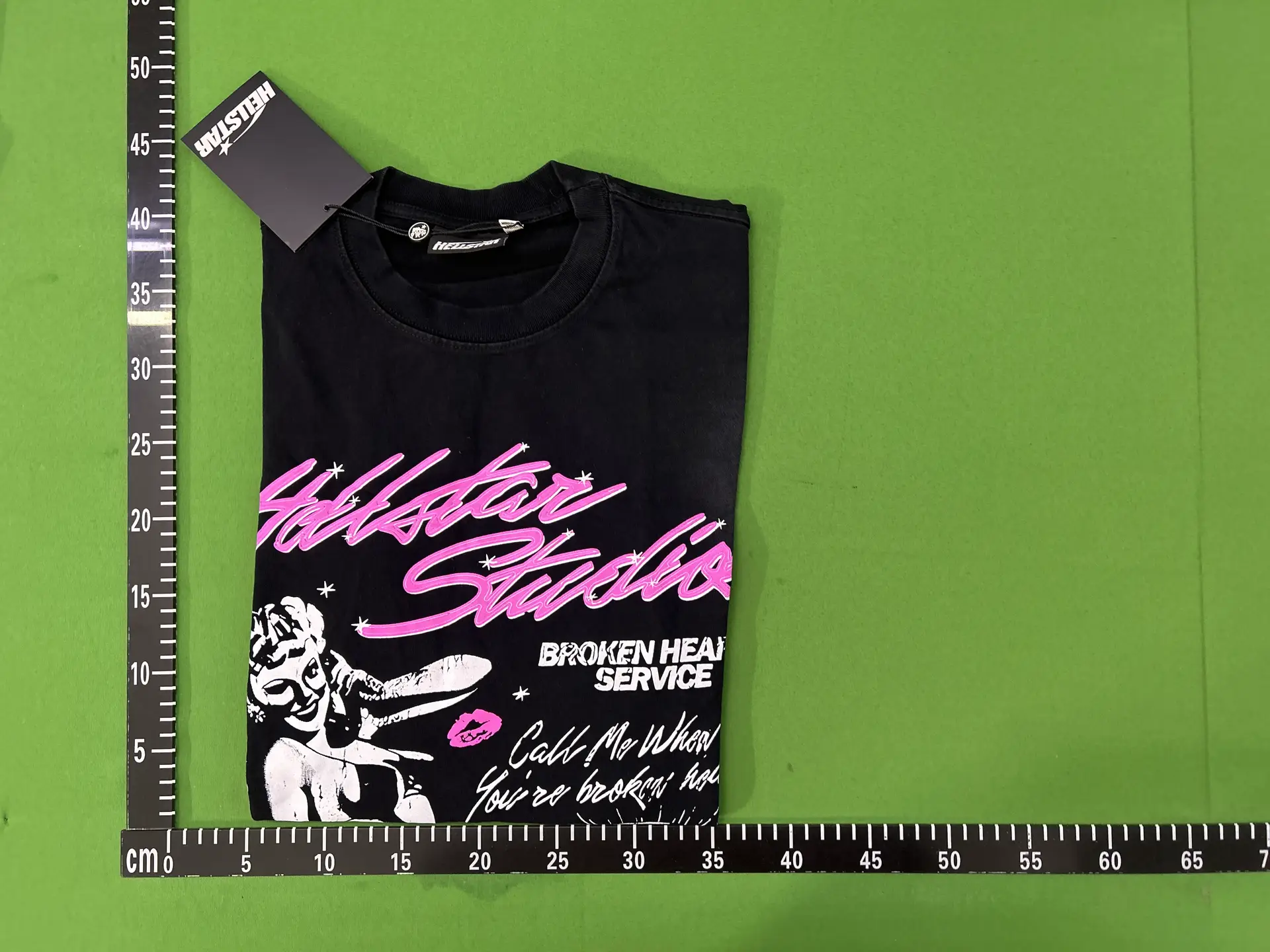 high quality Hellstar Hell Star Washed Old Man Figure Short-sleeved Men's and Women's Loose T-shirt Half-sleeve Trendy
