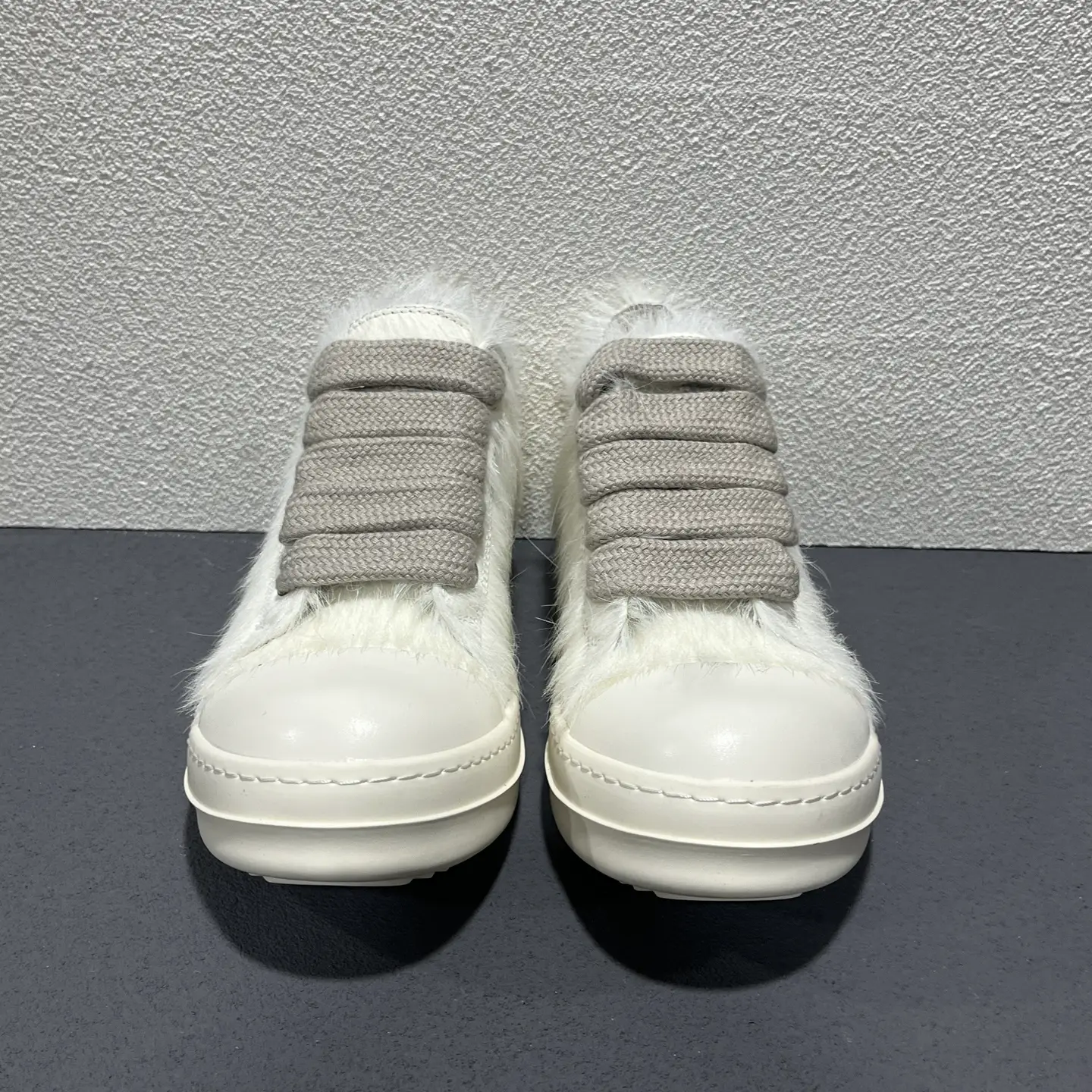 2025 New Style Ro Shoes Low-Top Men's Shoes Genuine Leather Horsehair Casual Sports Thick-Soled Couple Shoes Lace-Up High Street Sneakers