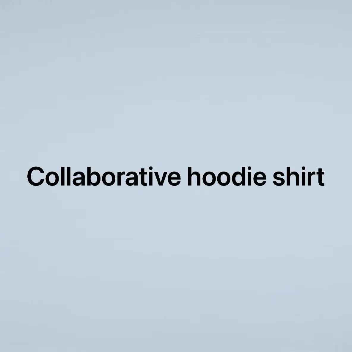 Collaborative hoodie shirt