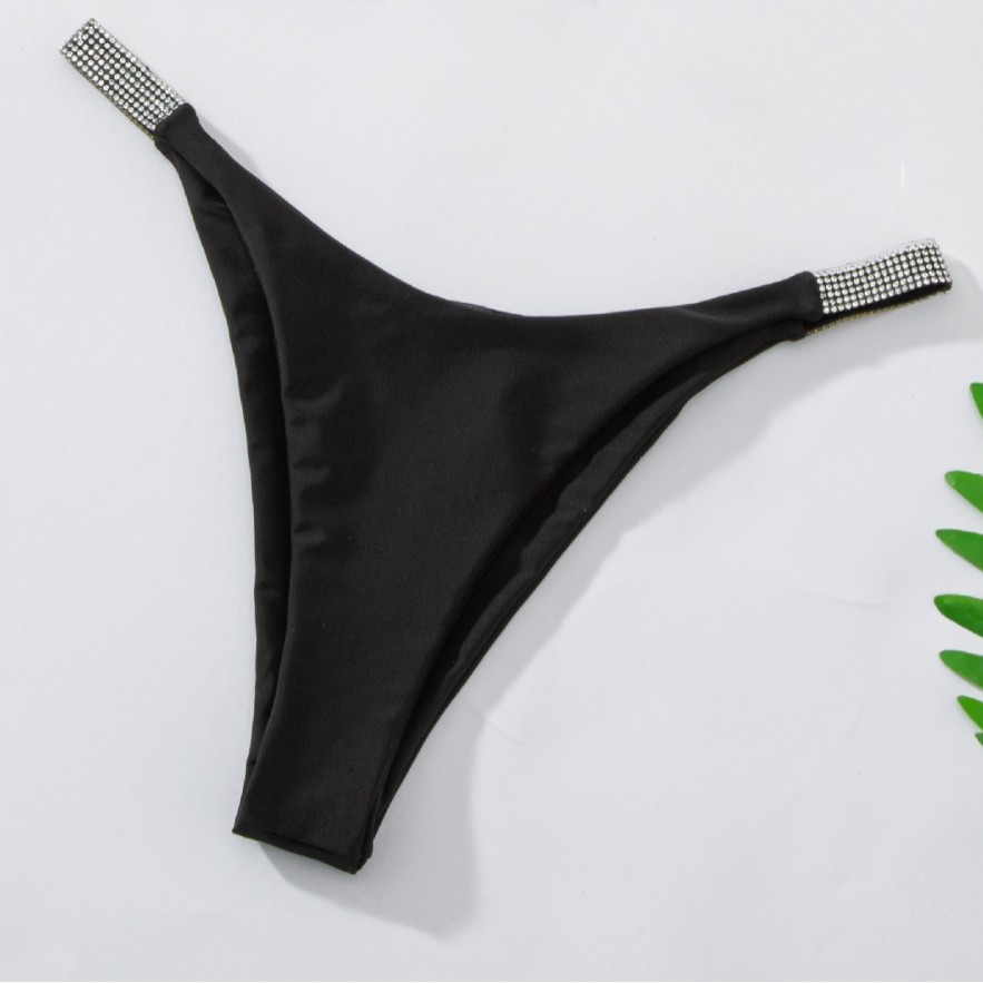 European and American foreign trade explosions solid color diamond bikini AliExpress Amazon hot swimming trunks TK247