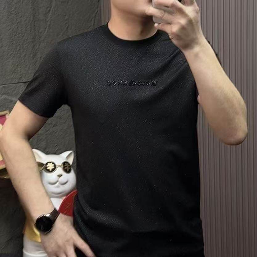2026 Men's Round Neck Short Sleeve Spring/Summer Casual Versatile Trendy Starry Sky Base T-Shirt