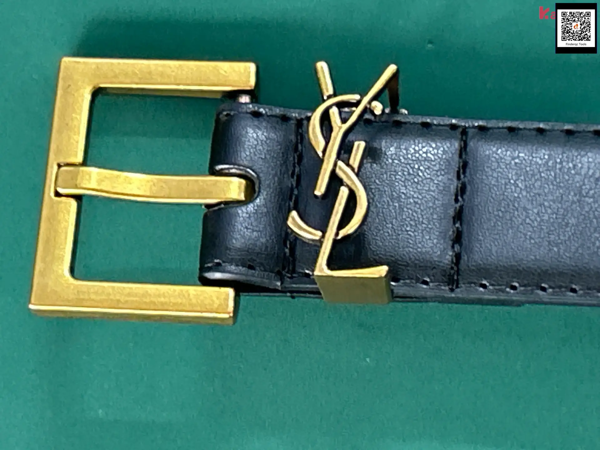 Saint Laurent Monogram Belt Black