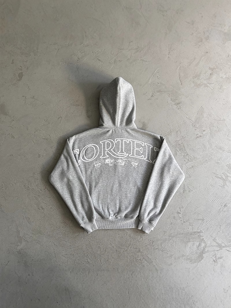 High-Quality European and American Celebrity Style American Street Hip-Hop Fleece-Lined Printed Hooded Cardigan Sweatshirt Men's Autumn Fashion Brand Jacket