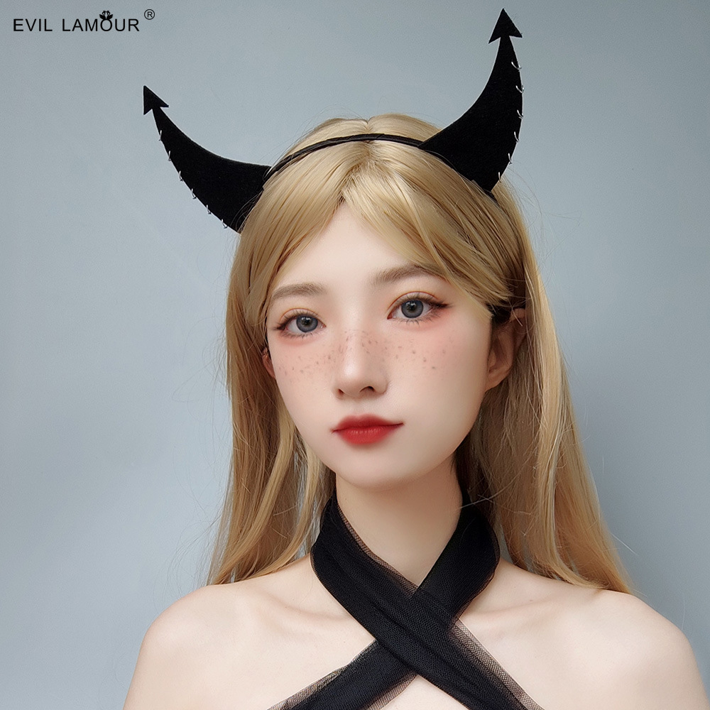 Halloween Cosplay Headband Death Devil Horn Men's and Women's Hairband Amazon Cross-border New FG-03-1