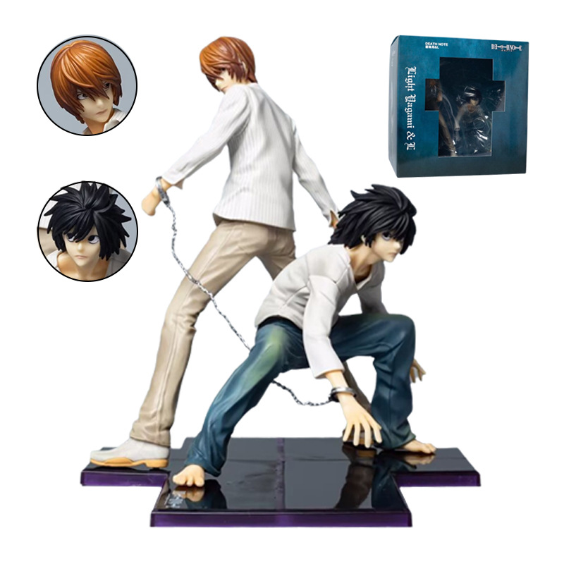 Death Note NOTE Nightgod Moon Kira L Longqi Combination Hand-held GK Electric Shock Statue Scene Ornaments Animation