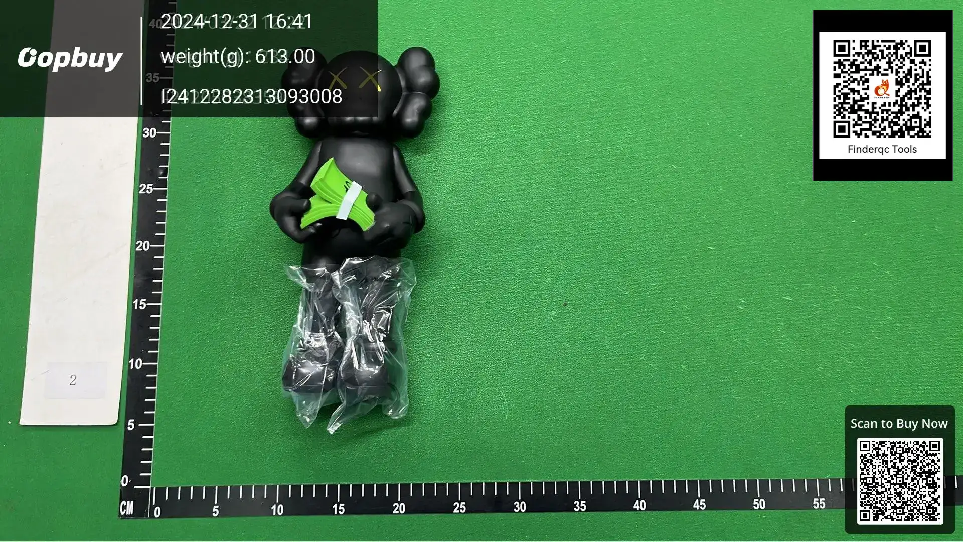 KAWS Companion Black Holding Money Sculpture