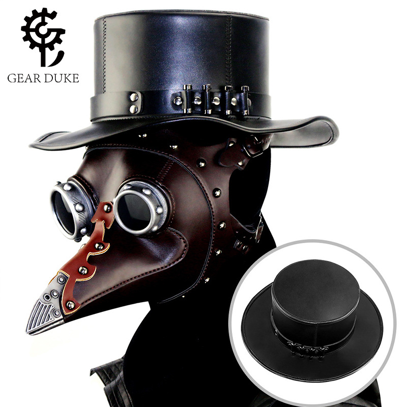 Halloween Cross-border European and American Punk Plague Doctor Neutral Magic Hat Gentleman's Topper Female Prom Props