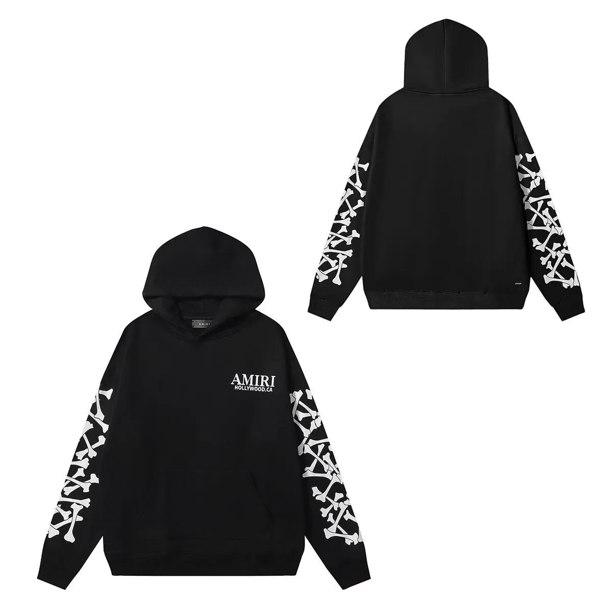 AMIRI HOLLYWOOD,CA Bone Print Hoodie Foto QC de WEIDIAN na Qualit.ly