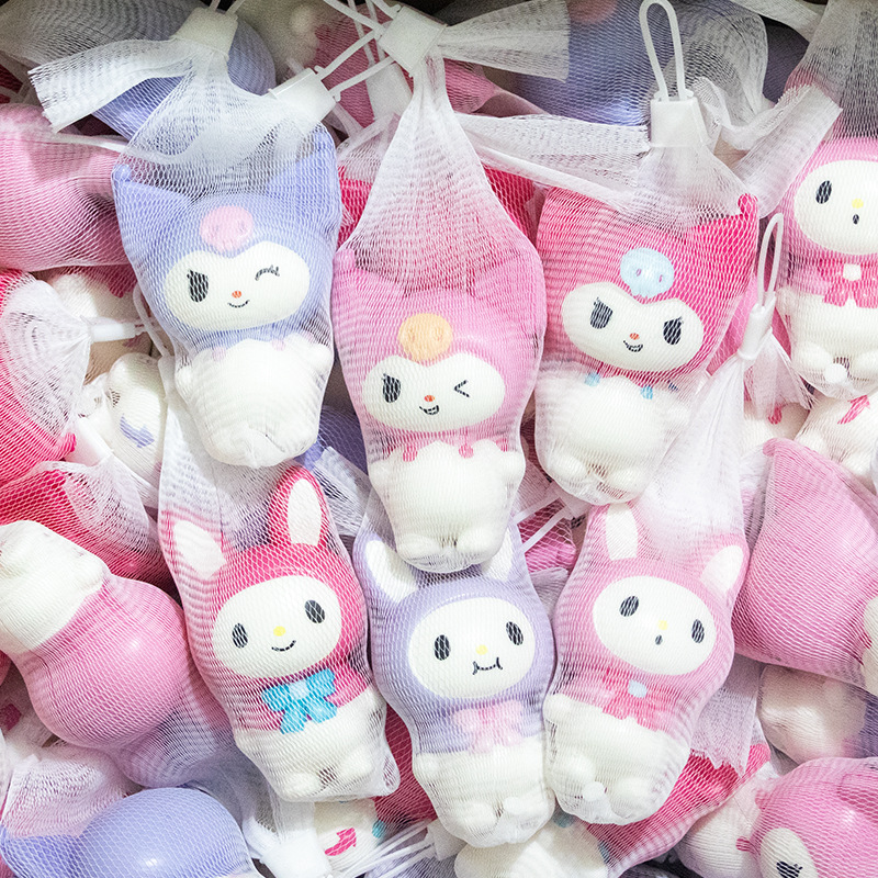 New Sanli Slow Rebound Pinch Music Internet Celebrity Popular Decompression Vent Cartoon Toy Ornament Gift Net Bag